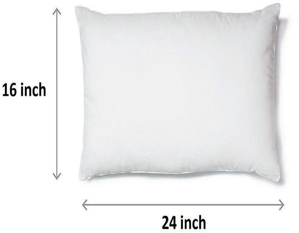 White_Microfibre_Vacuum_Plain_Pillow_Pack_Of_2