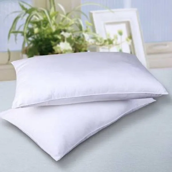 White_Microfibre_Vacuum_Plain_Pillow_Pack_Of_2