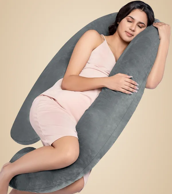 Microfiber_Solid_Pregnancy_Pillow_Pack_Of_1_Grey