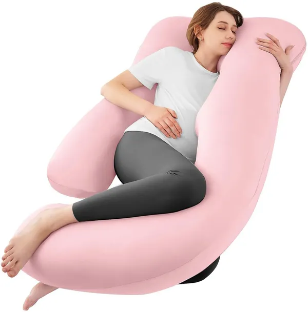 Microfiber_Solid_Pregnancy_Pillow_Pack_Of_1_Pink