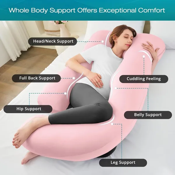 Microfiber_Solid_Pregnancy_Pillow_Pack_Of_1_Pink