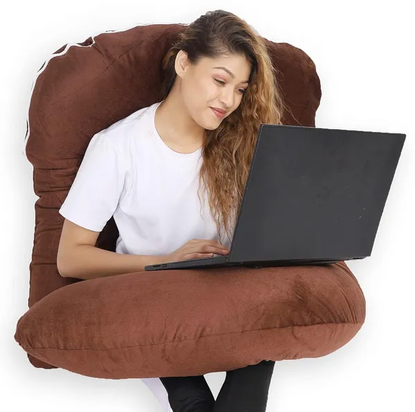 Microfiber_Solid_Pregnancy_Pillow_Pack_Of_1_Brown