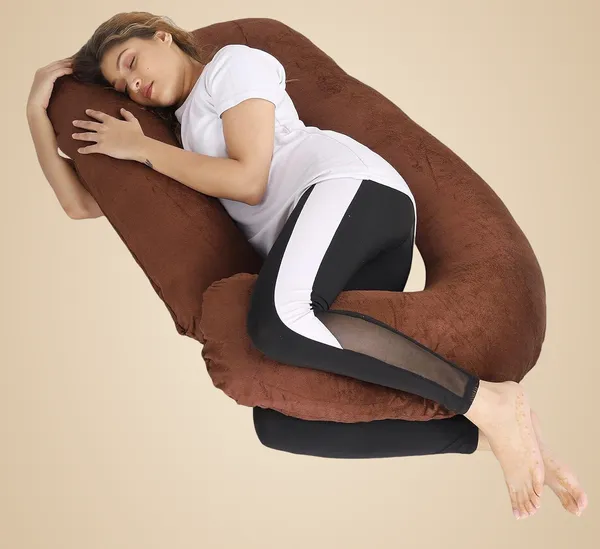 Microfiber_Solid_Pregnancy_Pillow_Pack_Of_1_Brown