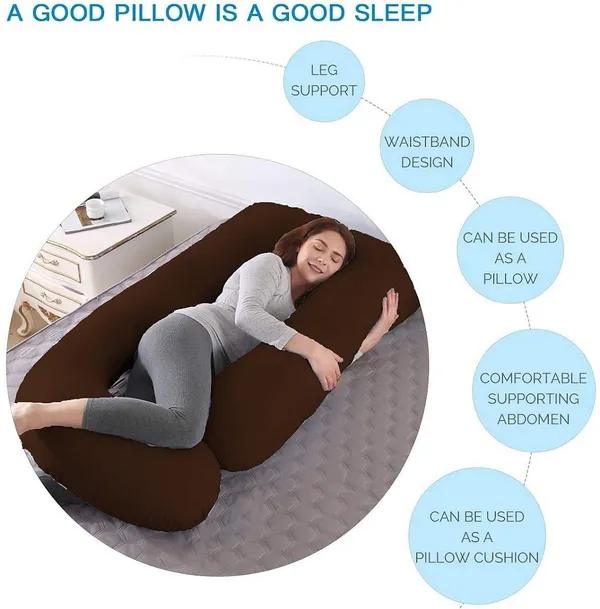 Microfiber_Solid_Pregnancy_Pillow_Pack_Of_1_Brown