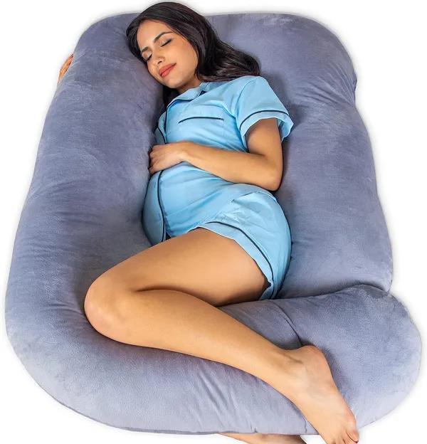 Microfiber_Solid_Pregnancy_Pillow_Pack_Of_1_Grey