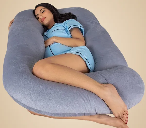 Microfiber_Solid_Pregnancy_Pillow_Pack_Of_1_Grey