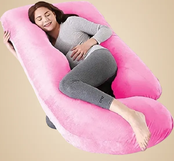 56_Inches_Full_Body_Pillow_Maternity_Pillow_For_Pregnant_Women_And_Comfort_J_Shaped_Pillow_With_Removable_Washable_Velvet_Cover
