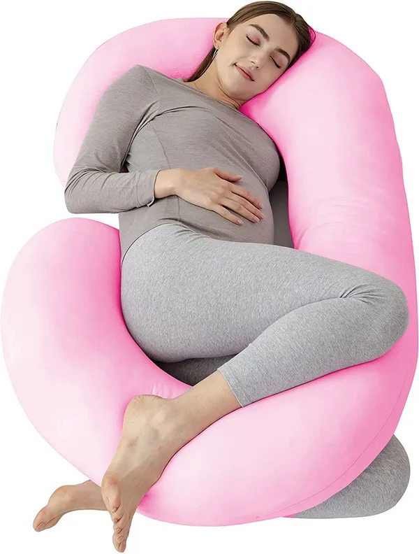 Pink_Microfibre_Pregnancy_Pillow