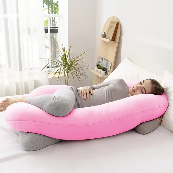 Pink_Microfibre_Pregnancy_Pillow