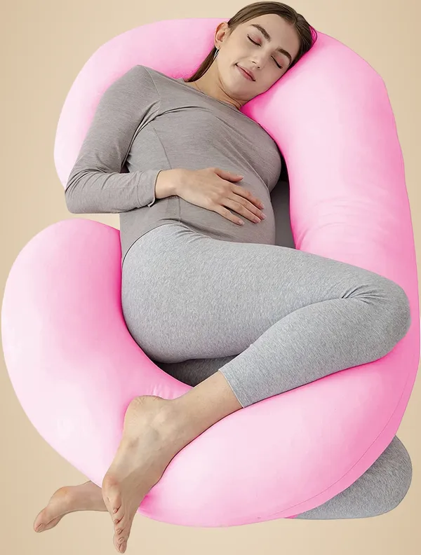Pink_Microfibre_Pregnancy_Pillow