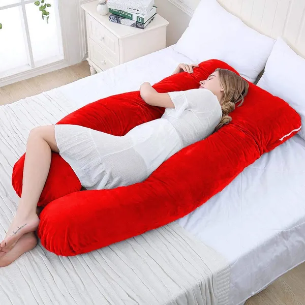 Red_Microfibre_Pregnancy_Pillow