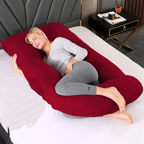 Maroon_Microfibre_Pregnancy_Pillow