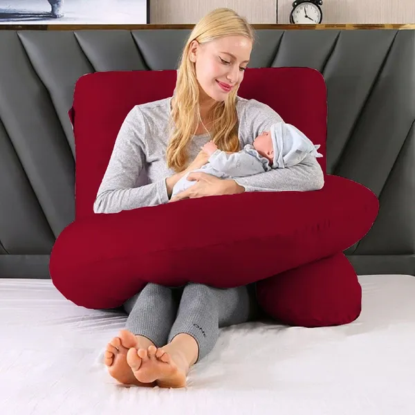 Maroon_Microfibre_Pregnancy_Pillow