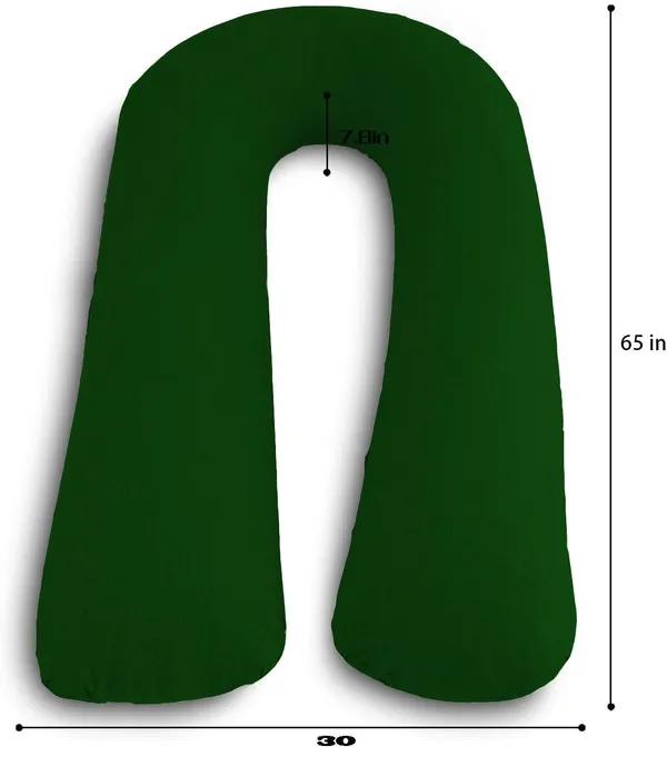 Dark_Green_Microfibre_Pregnancy_Pillow