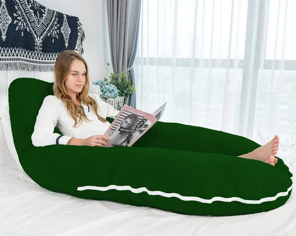 Dark_Green_Microfibre_Pregnancy_Pillow