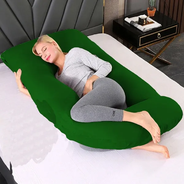 Dark_Green_Microfibre_Pregnancy_Pillow