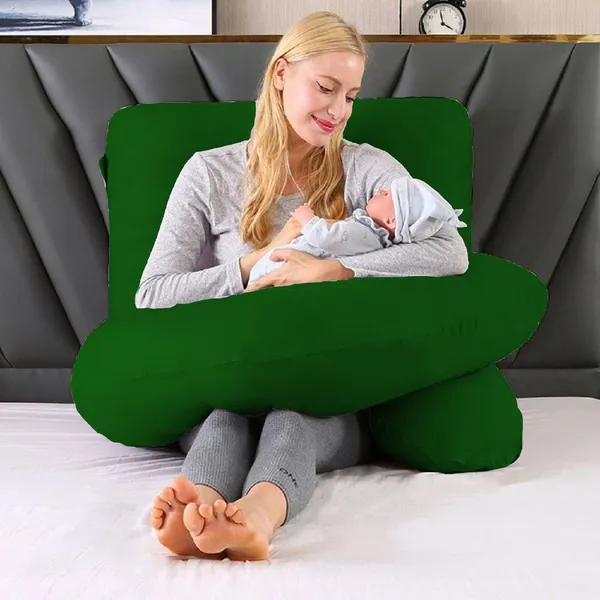 Dark_Green_Microfibre_Pregnancy_Pillow