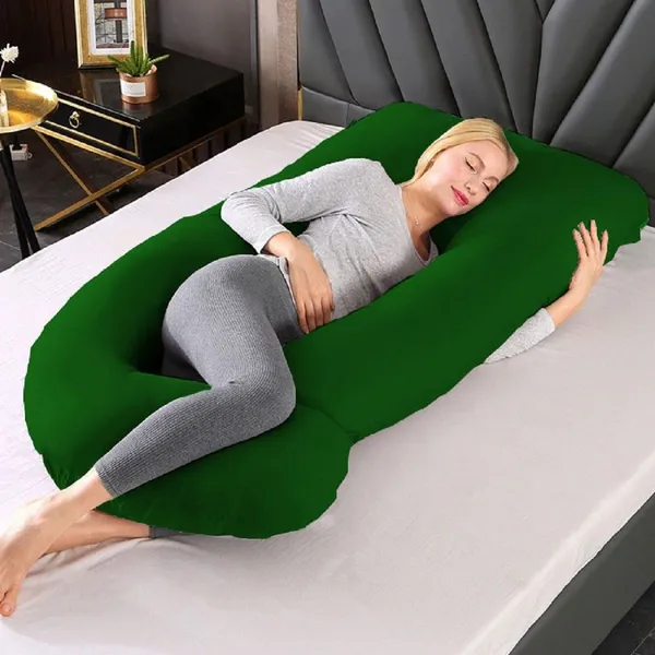 Dark_Green_Microfibre_Pregnancy_Pillow