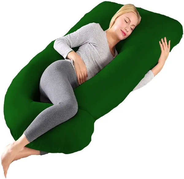 Dark_Green_Microfibre_Pregnancy_Pillow