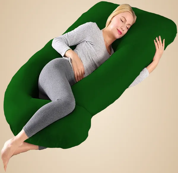 Dark_Green_Microfibre_Pregnancy_Pillow