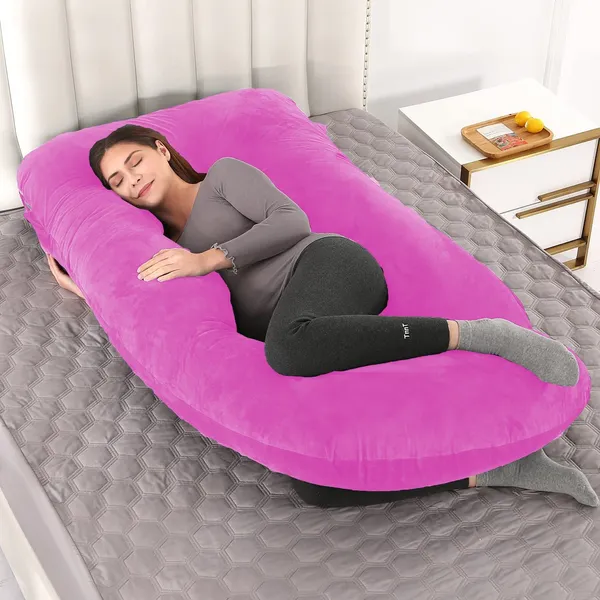 Pink_Microfibre_Pregnancy_Pillow