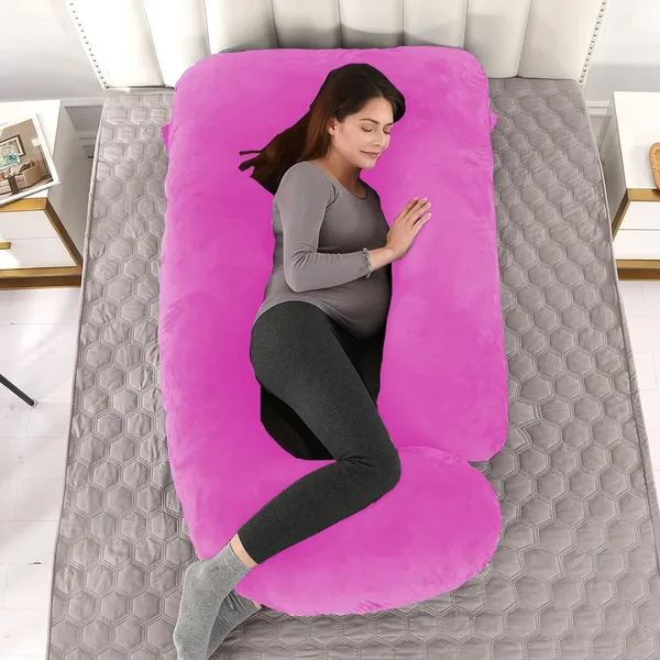 Pink_Microfibre_Pregnancy_Pillow