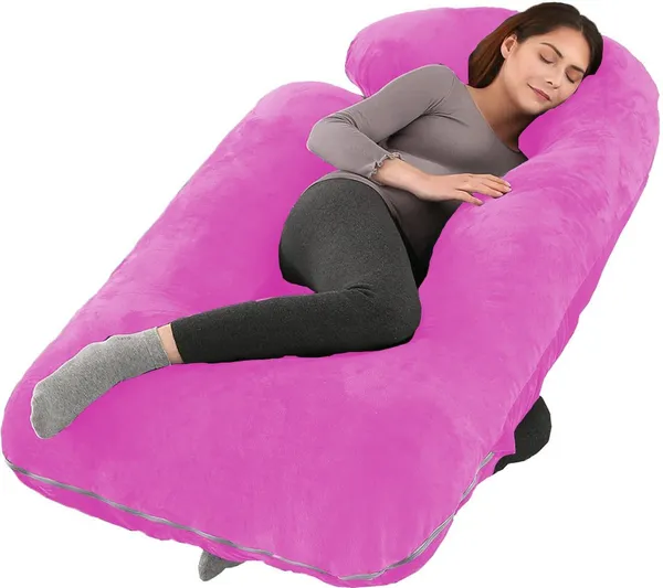 Pink_Microfibre_Pregnancy_Pillow
