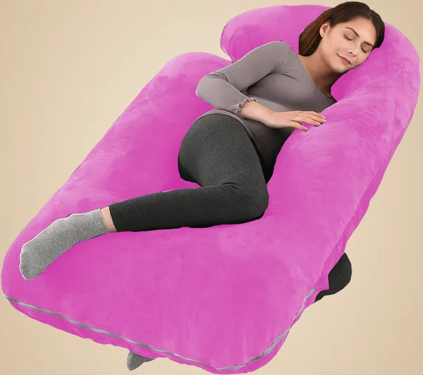 Pink_Microfibre_Pregnancy_Pillow