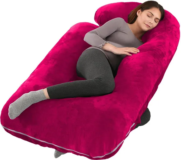Peach_Microfibre_Pregnancy_Pillow