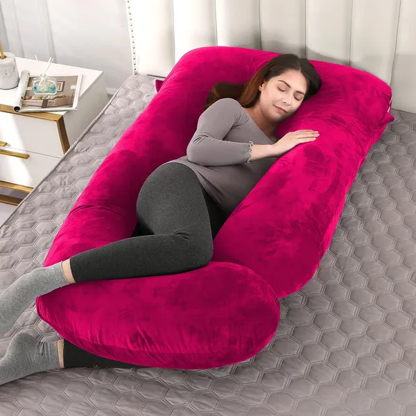 Peach_Microfibre_Pregnancy_Pillow