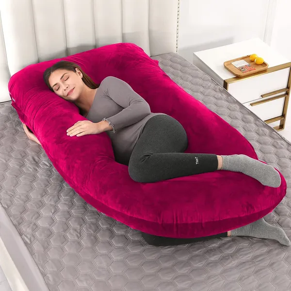 Peach_Microfibre_Pregnancy_Pillow