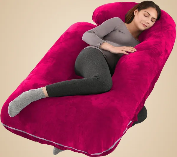 Peach_Microfibre_Pregnancy_Pillow