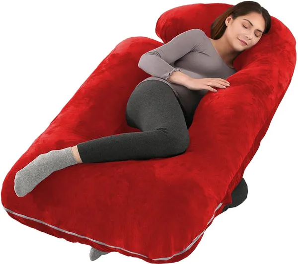 Red_Microfibre_Pregnancy_Pillow