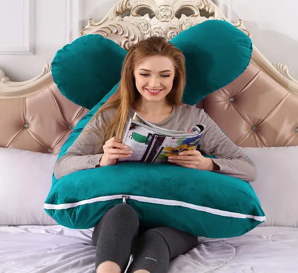 Light_Green_Microfibre_Pregnancy_Pillow