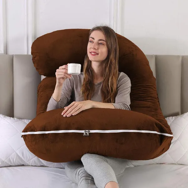 Brown_Microfibre_Pregnancy_Pillow