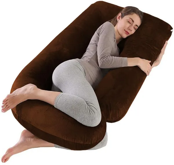 Brown_Microfibre_Pregnancy_Pillow