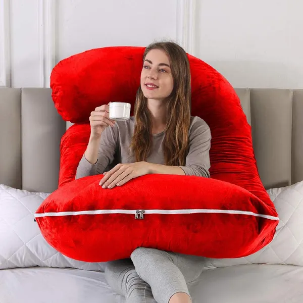Red_Microfibre_Pregnancy_Pillow
