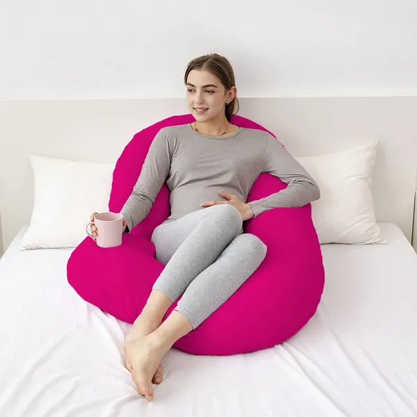 Pink_Microfibre_Pregnancy_Pillow