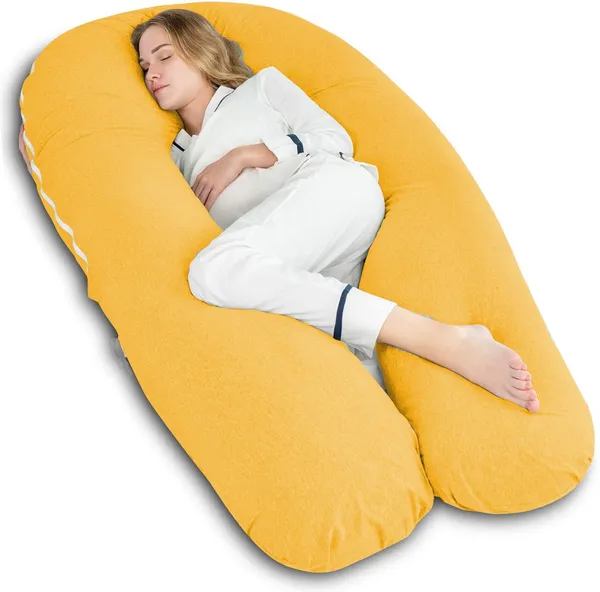 Yellow_Microfibre_Pregnancy_Pillow