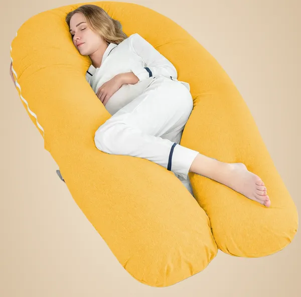 Yellow_Microfibre_Pregnancy_Pillow