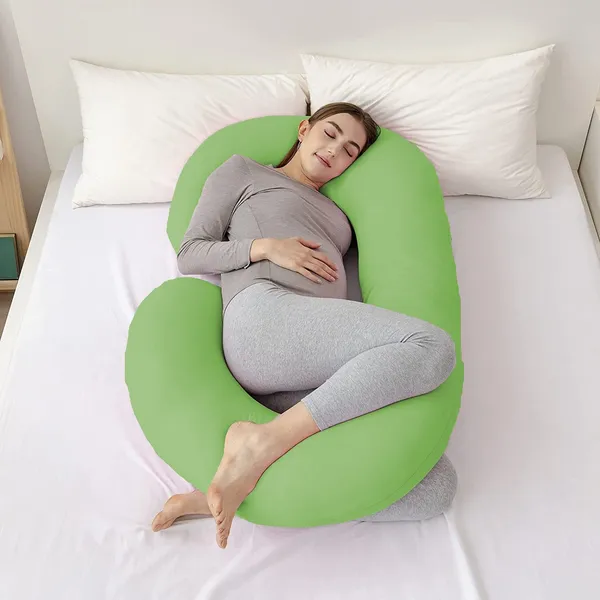 Green_Microfibre_Pregnancy_Pillow