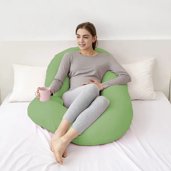 Green_Microfibre_Pregnancy_Pillow
