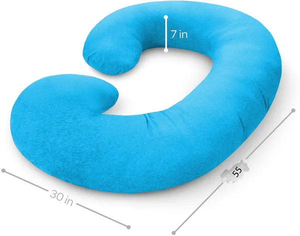 Light_Blue_Microfibre_Pregnancy_Pillow