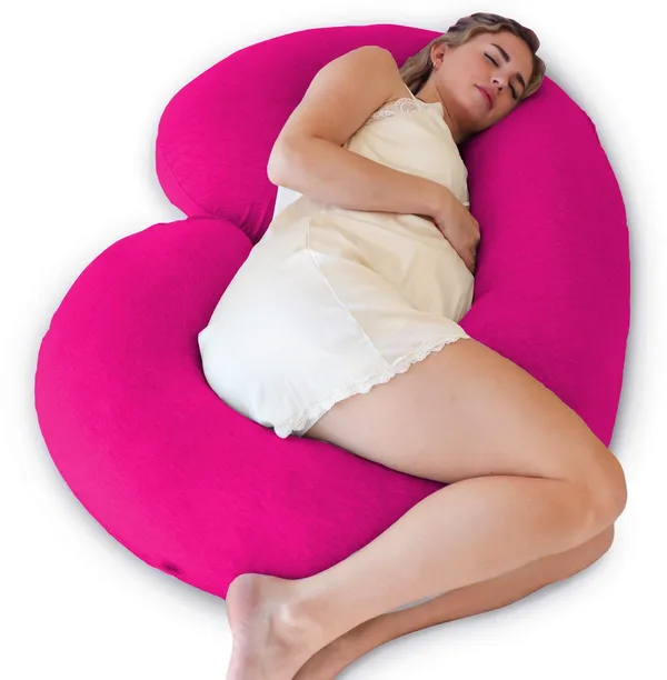 Pink_Microfibre_Pregnancy_Pillow