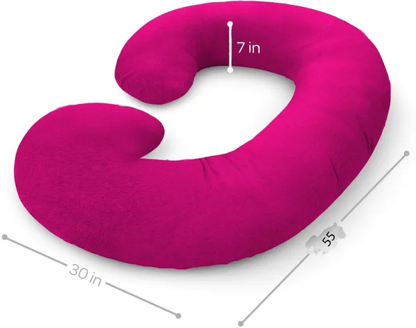 Pink_Microfibre_Pregnancy_Pillow