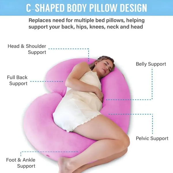 Premium_C_Shape_Microfibre_Solid_Pregnancy_Pillow_Pack_Of_1