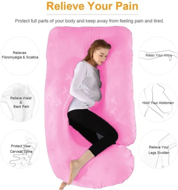 J_Shape_Microfiber_Solid_Pregnancy_Pillows