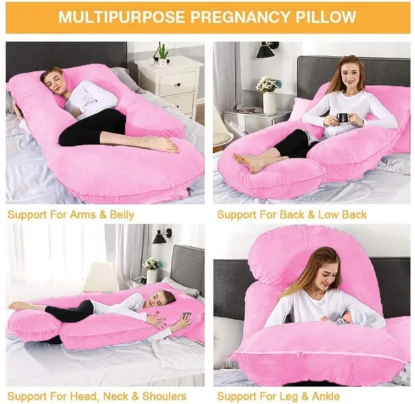 J_Shape_Microfiber_Solid_Pregnancy_Pillows