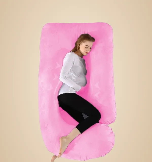 J_Shape_Microfiber_Solid_Pregnancy_Pillows