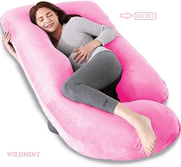 58_Inches_Full_Body_Pillow_Maternity_Pillow_For_Pregnant_Women_And_Comfort_J_Shaped_Pillow_With_Removable_Washable_Velvet_Cover